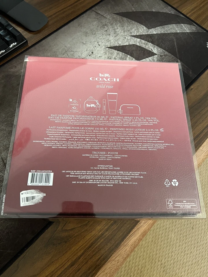 Coach 4 piezas Wild Rose Eau de Parfum Set de Regalo Nuevo Foto 3 de 3