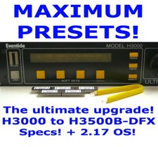  Eventide H3000 to H3500B-DFX MAXIMUM Preset ...