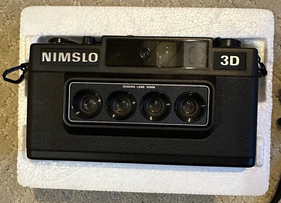 Vintage Nimslo 3D Quadra Lens 35mm Film Camera Untested PARTS REPAIR