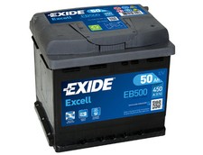 BATTERIA PER AUTO 50 AH POSITIVO A DX 450A EXIDE EXCELL PUNTO MULTIJET EB500