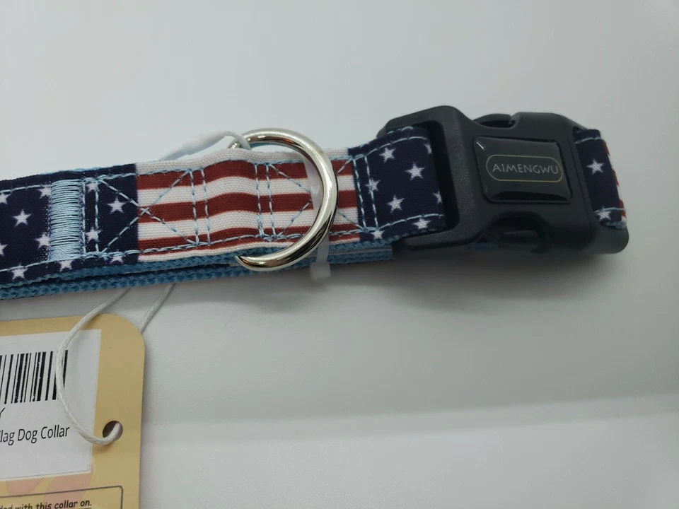 Aimengwu Flag Dog Collar sz L - Image 2 of 3