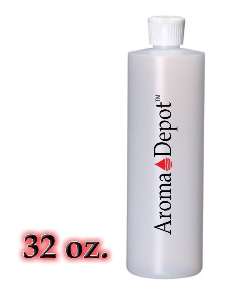32oz HDPE Plastic Cylinder Flip Top Bottle w/ Poly Top Dispe