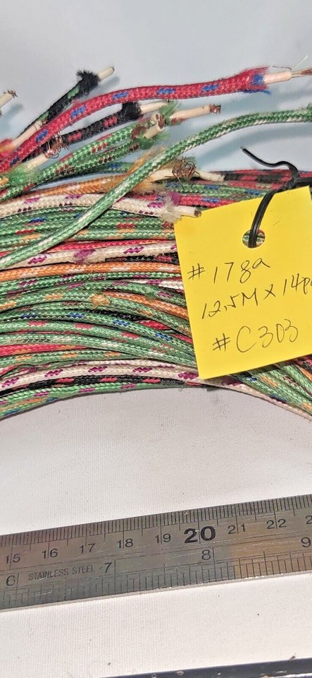 #17AWG WE Stranded Copper cloth wire for Audio Cable 6Mx2 (C303) | eBay