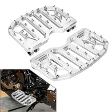 MX Style Front Driver Foot Peg For Harley Touring Street Glide 84-17 Silver