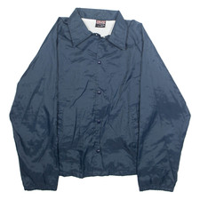 ATHLETIC WORKS Mens Track Jacket Blue Nylon M