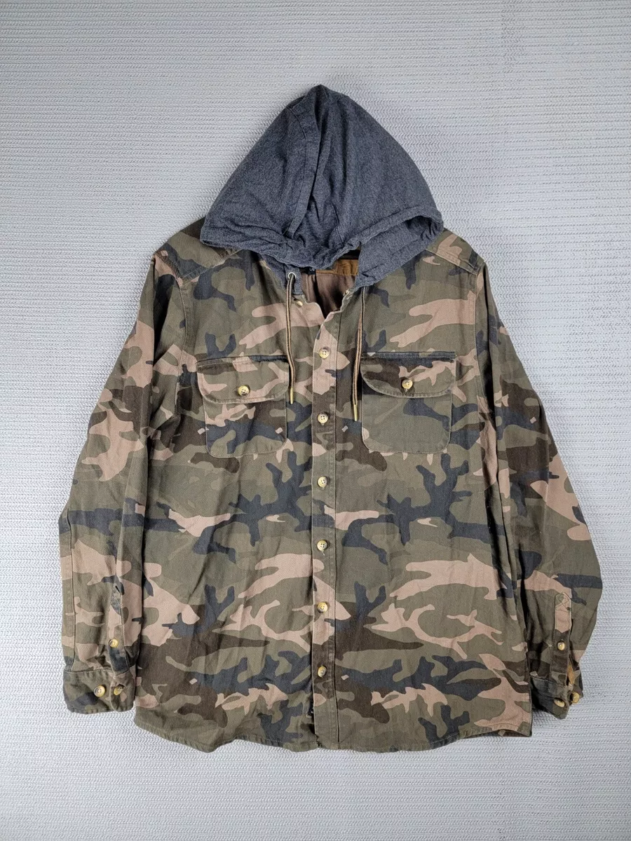 Hooded top camo shirt