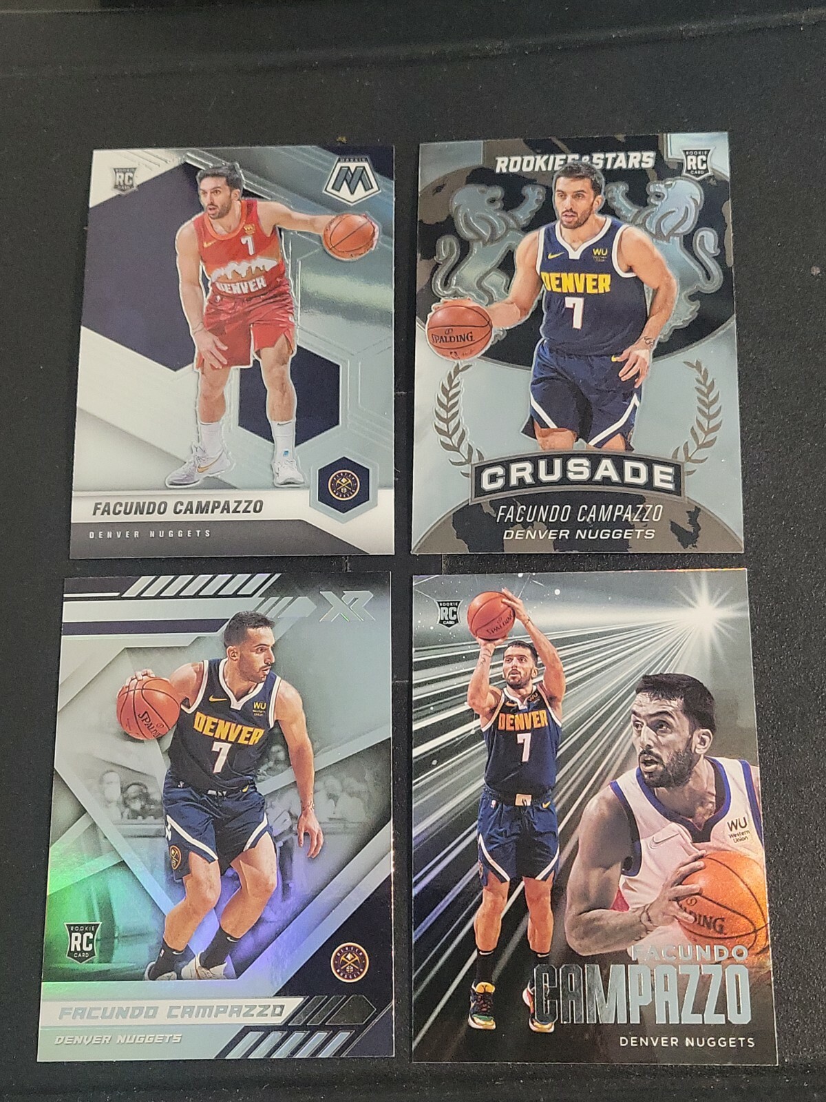 Facundo Campazzo ROOKIE LOT Mosaic 237 Crusade 533 XR 285 Essentials 217