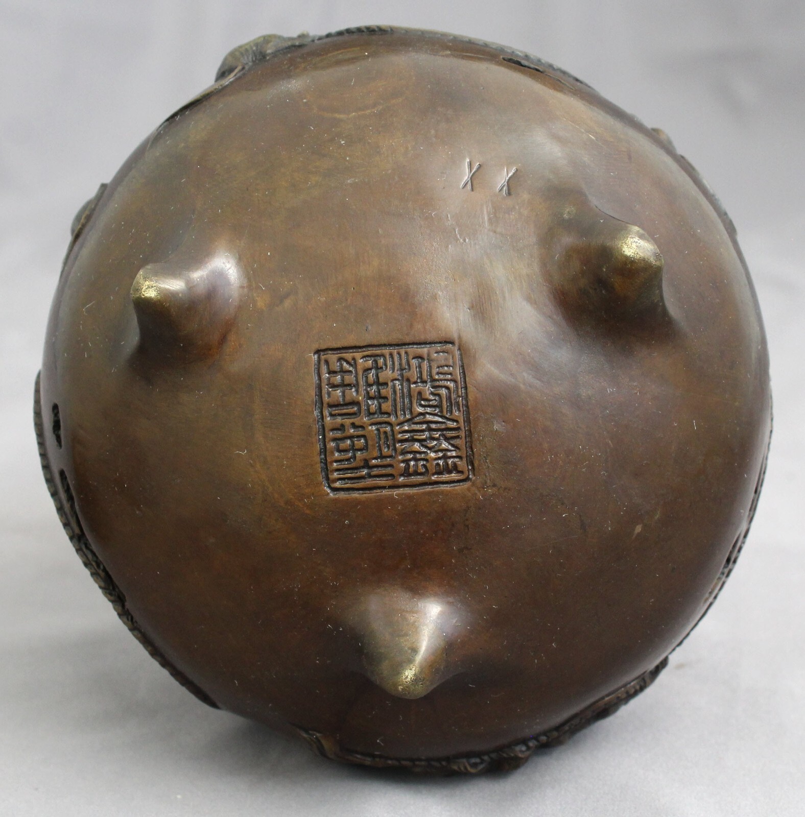 Japanese Bronze Tripod Koro Censer Incense Burner Mouse Mice Tying Daikoku's Bag eBay