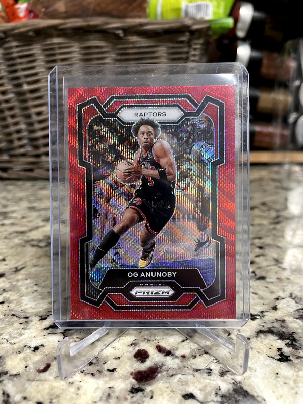2023-24 OG Anunoby Ruby Wave Prizm #91