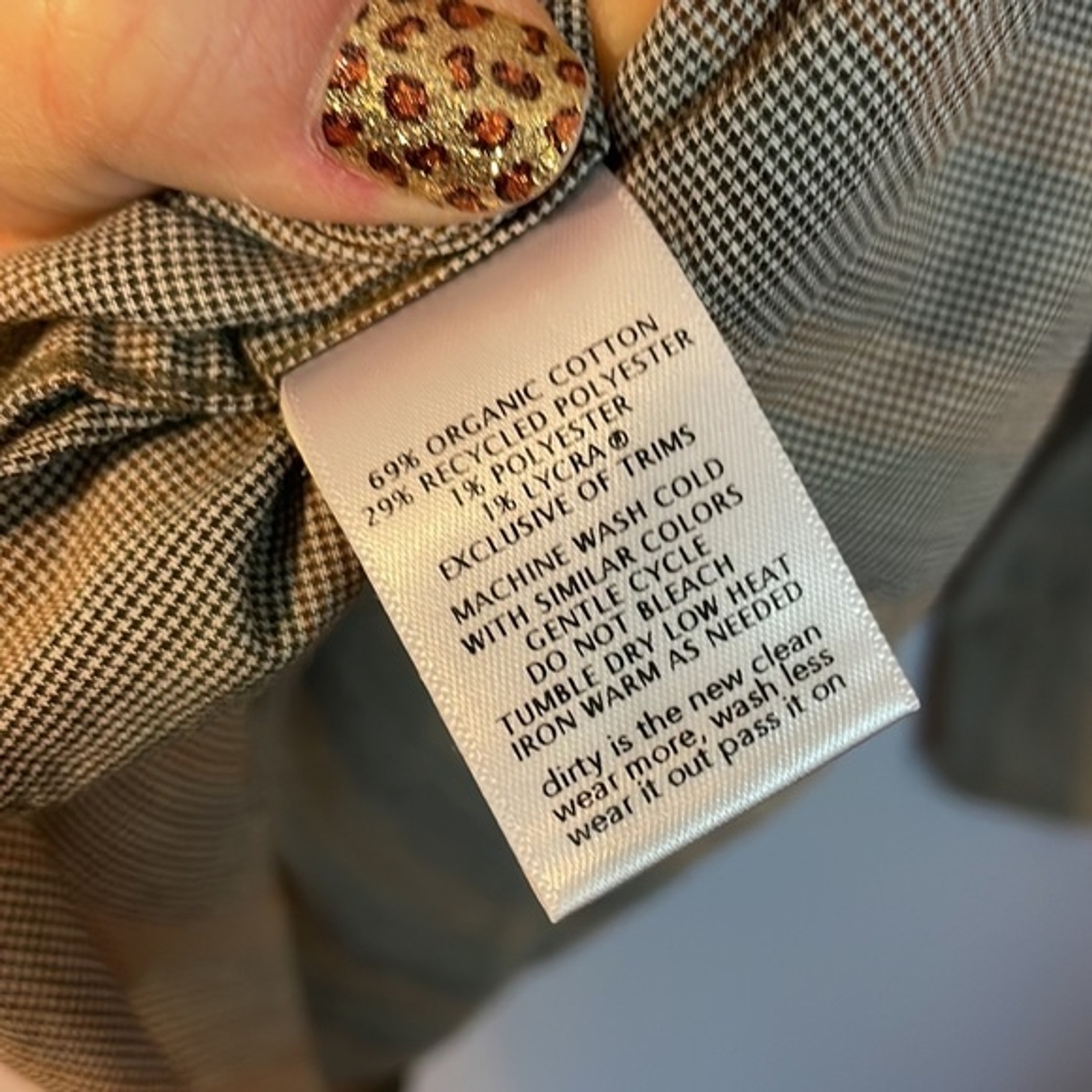 Toad & Co Striped Tiny Houndstooth “Rainbow” Butt… - image 6