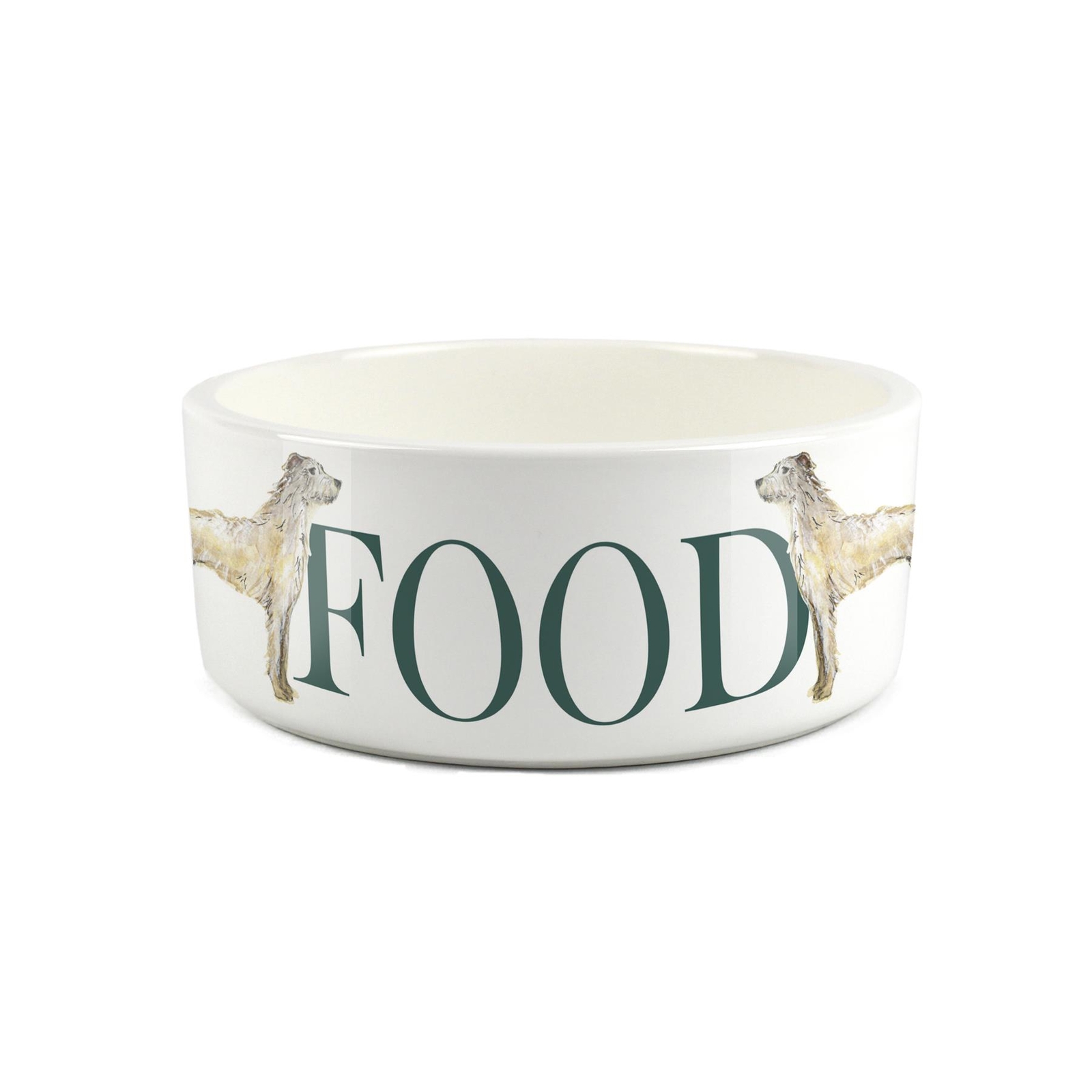 Lurcher Pet Bowl - Dog Portrait Large Ceramic Food Bowl/Dish Dog Gift