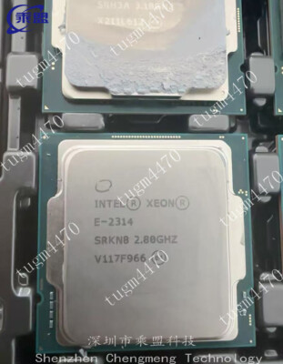 Intel Xeon E-2314 CPU Processor 4Core 8M Cache 2.80GHz~4.50GHz LGA-1200 TDP-65W