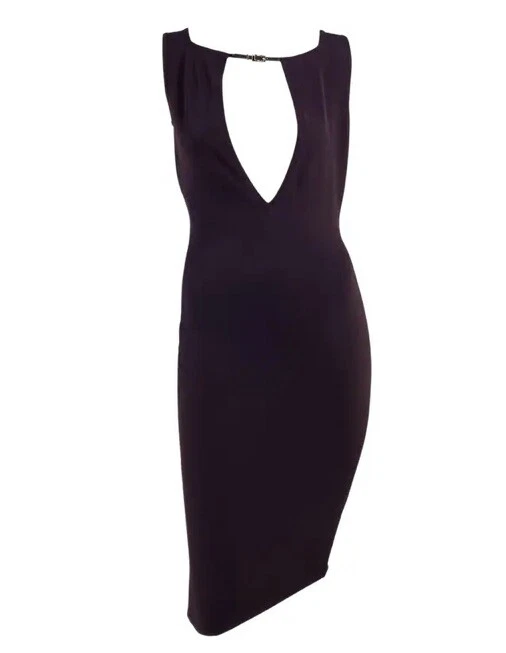 Abito S S 1998 Gucci by Tom Ford G fibbia maglia senza maniche ritaglio taglia small