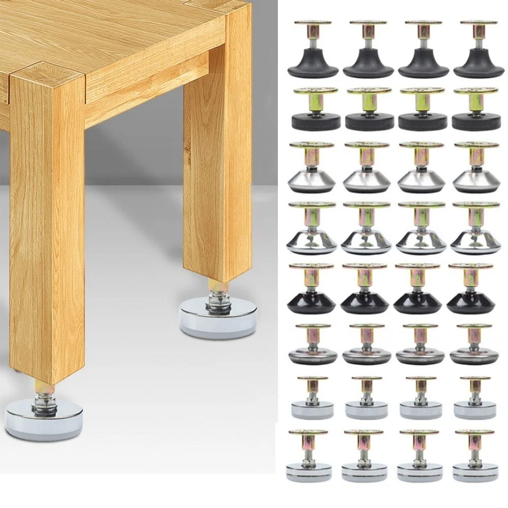 Leveling legs for table outlet
