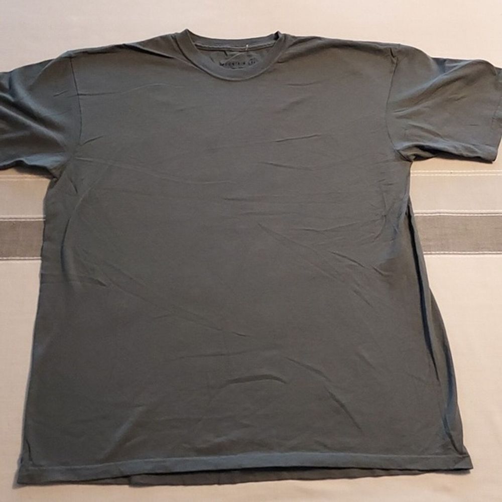 ALTRA T shirt Mountain Life uomo XL SS pesca birra verde grafica novità divertente nuova senza etichette