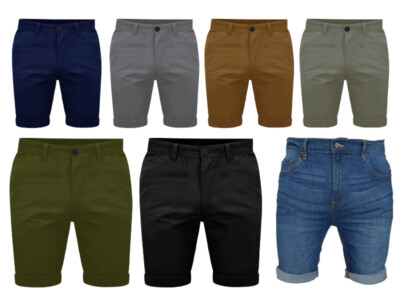 Liu Jo Mens Chino Shorts Casual 100% Cotton Cargo Half Pant Summer