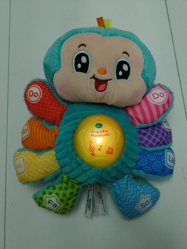 Vtech Snug-A-Bug Musical Critter Plush Baby Sensory Toy Light-Up Tummy - Picture 8 of 9