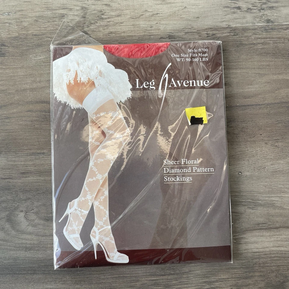 Gran Lote (7 Pares) Medias Leg Avenue Hasta el Muslo Negro Rojo Desnudo **LEER** Foto 2 de 4