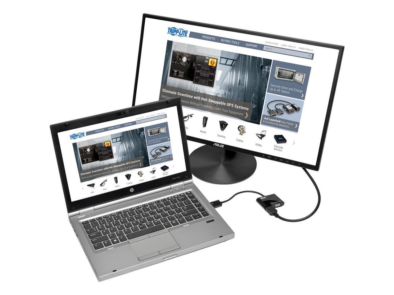 Tripp Lite P136-06N-HV-V2 Адаптер DisplayPort для HDMI VGA конвертер 4Kx2K DP в 5290₽
