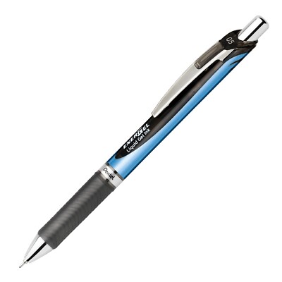 BLN75-A Pentel EnerGel RTX Deluxe Gel Pen, 0.5mm Needle, Black Ink, Pack of 2