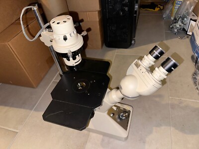 Olympus Microscope CK  Inverted Phase Contrast Microscope With Objectives