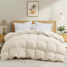Queen Size down Comforter - All Season Ultra Soft Goose down  Feather Fiber Fil