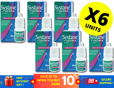 NEW ALCON SYSTANE Ultra Lubricant Eye Drops High Performance 5ML ( X 6 )
