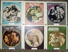 Lot of 6 Humphrey Bogart Videodiscs CED Casablanca Big Sleep African Queen