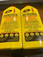 Ronsonol Best Lighter Fuel 8 OZ Bottle works with All Wick-Type Lighters 