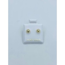 10k solid gold earrings ball girl / baby / women    screw back