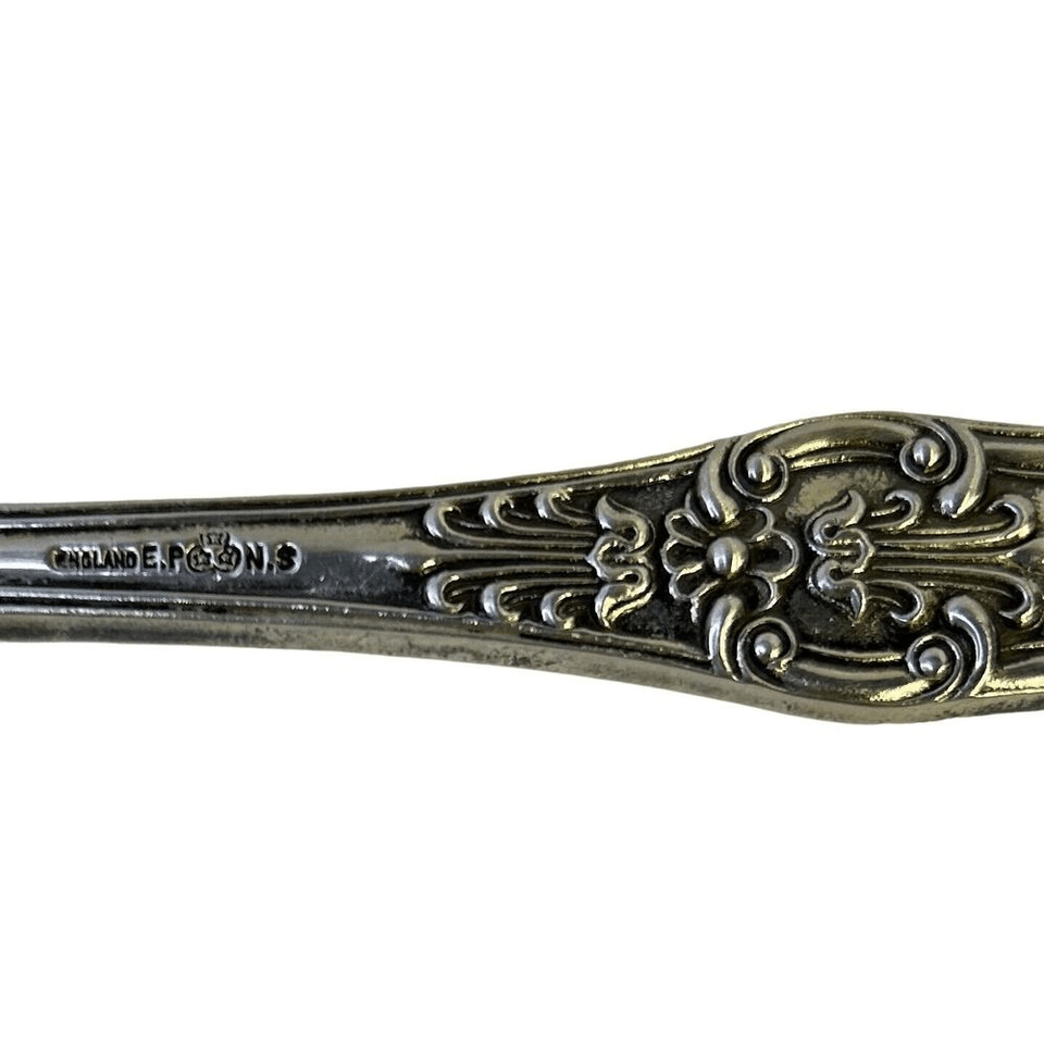 EPNS England Silver 9” Decorative Spoon Fruit Berry Medley Vintage | eBay