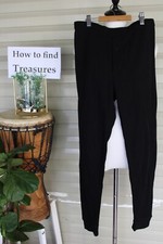 K4A 48 SIZE M ANKO BLACK WAFFLE PJ LONG PANTS MENS PYJAMA BOTTOMS