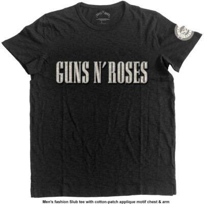 Guns And Roses - Logo & Bullet T-Shirt - Official Merchandise