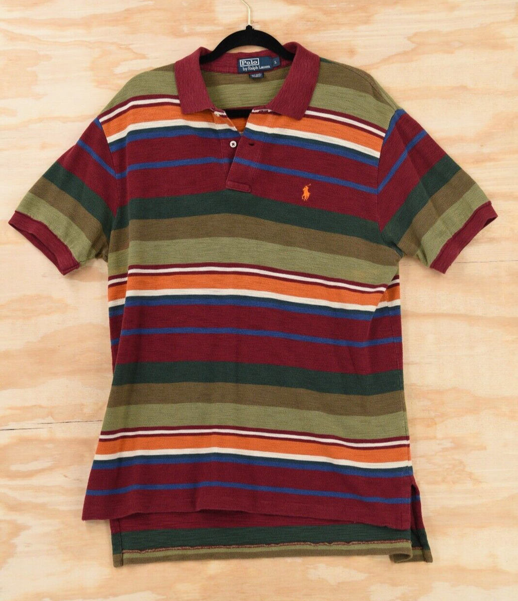 Vintage Polo Ralph Lauren '90's Southwest Woven Stripe Polo Shirt