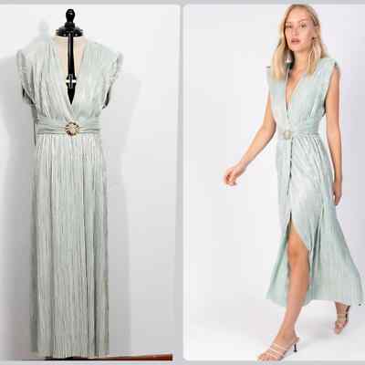 mint green dress ebay Mint Green Midi Satin Dress – MODALIER main image 0