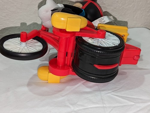 Disney Mickey Mouse Riding Bike SILLY WHEELIE Interactive Talking Motion Toy - Picture 6 of 7