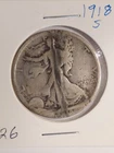 1918-S Walking Liberty Silver Eagle 50 Cent Coin
