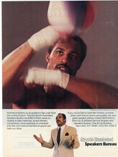 KEN NORTON SPORTS ILLUSTRATED SPEAKERS BUREAU ORIGINAL PRINT AD