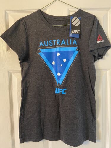 Reebok UFC AUSTRALIA Graphic T-Shirt WOMENS SIZE LARGE - Picture 1 of 2