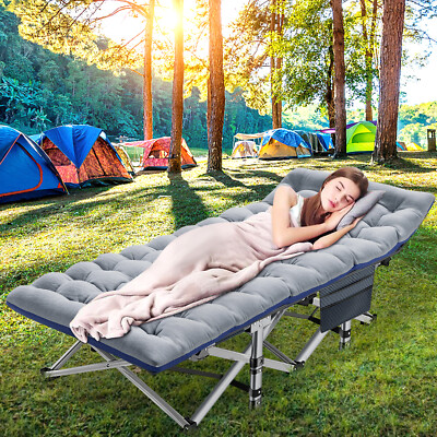 Fold Out Cot Bed Folding Camping Cots Heavy-Duty Out Cot Adults