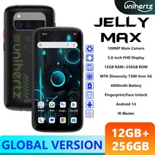 Unihertz Jelly Max Mini Smartphone 5-inch IR Blaster Diemnsity 7300 5G 100MP 66W