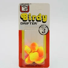 Luhr Jensen Birdy Drifter Bobbers 6 Pack Chartreuse Fire Size 3 4088-003-338