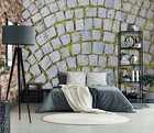 3D Gray Stone R8529 Wallpaper Wall Mural Self-adhesive Removable Luna