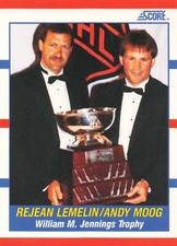 1990-91 Score American #365 Rejean Lemelin / Andy Moog