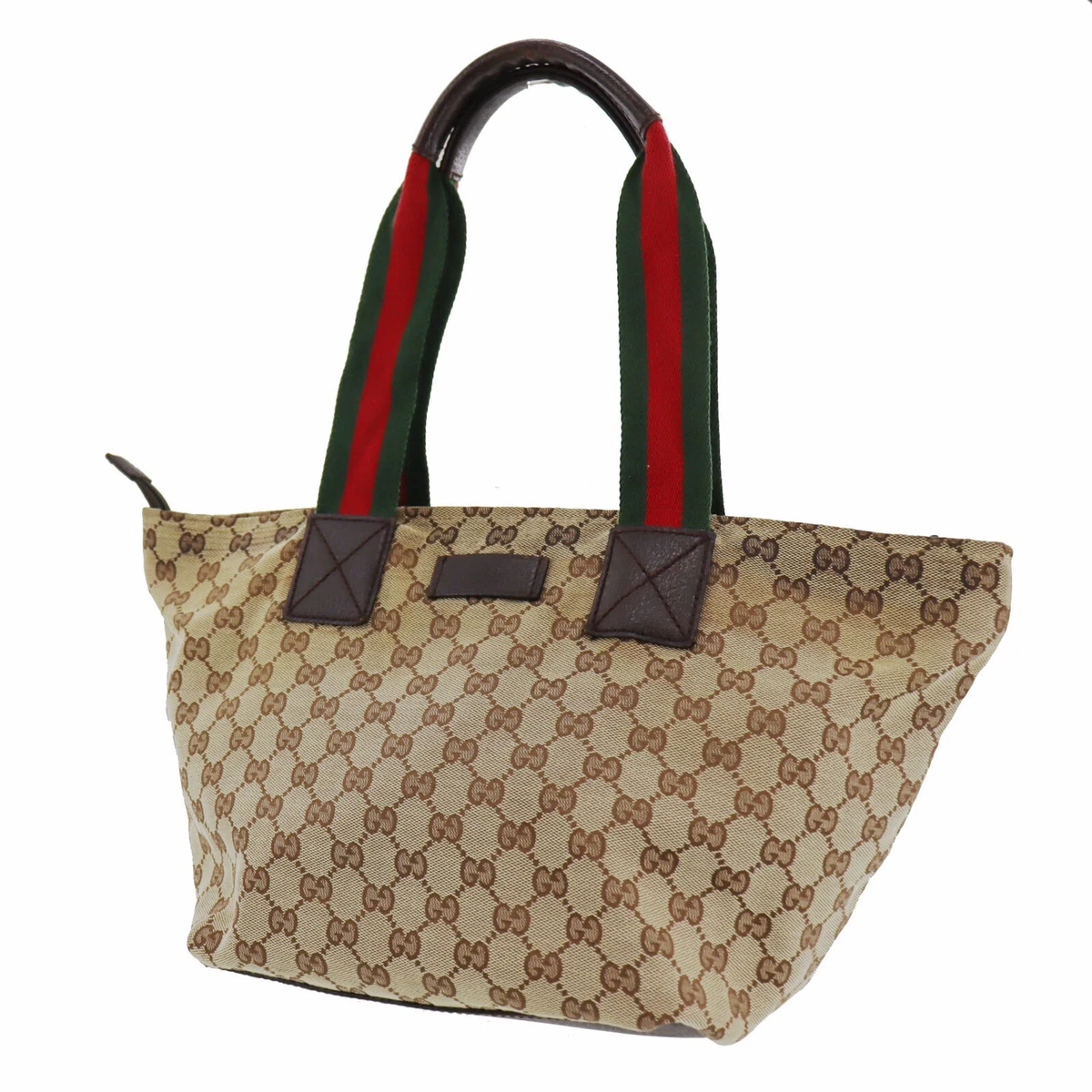 Gucci Lady Web Original Gg Canvas Shoulder Bag in Brown