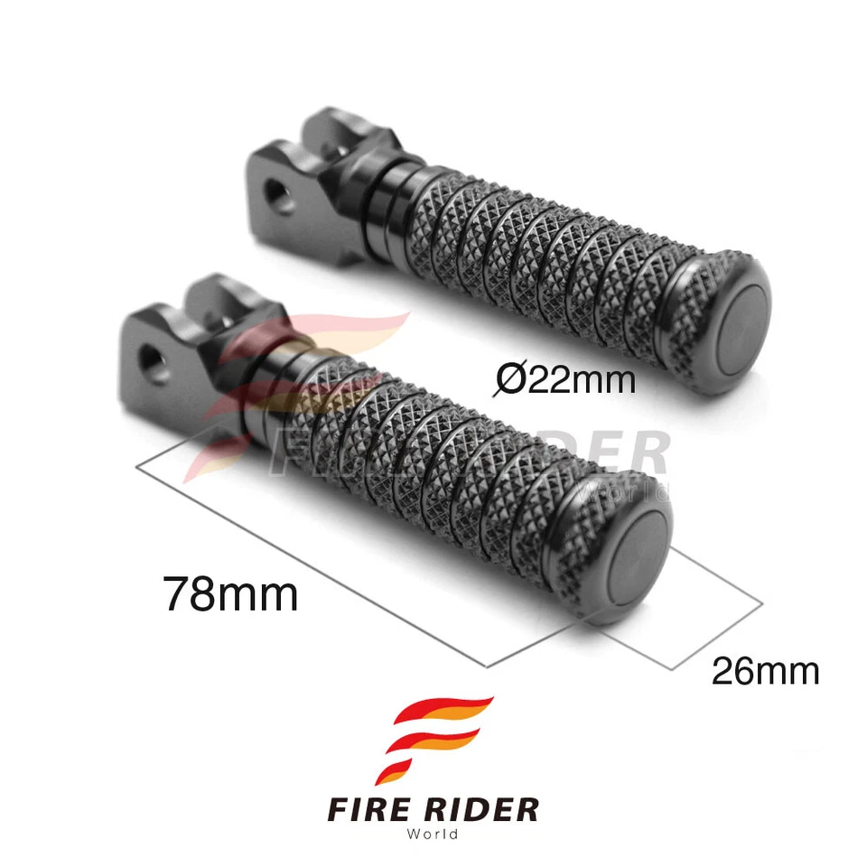 Черные передние ножные колышки с ЧПУ M-GRIP для Triumph TT 600 00 01 02 03 - Изображение 4 из 4