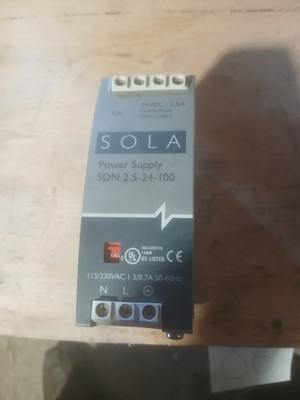 NEW SOLA  SDN2.5-24-100 POWER SUPPLY  SDN2524100