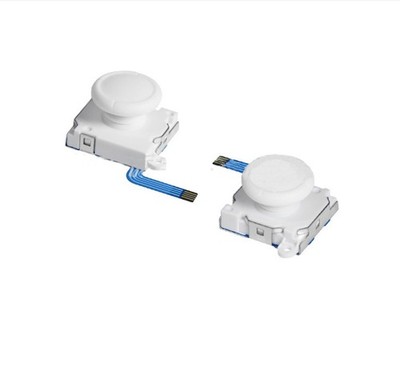 1Pair Switch Lite JoyCon 3D Analog Thumbstick Joy Stick Controller Knopf Weiß