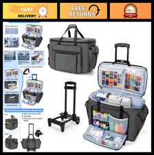 Universal Rolling Embroidery Machine Case with Wheels, Large Capacity, Removable