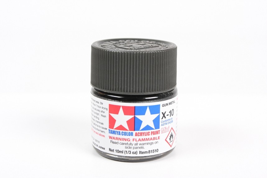 Tamiya X-10 Gun Metal  Acrylic Paint 10ml